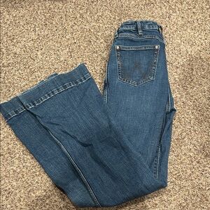 Wrangler Blue Flare & Wide Leg Jeans